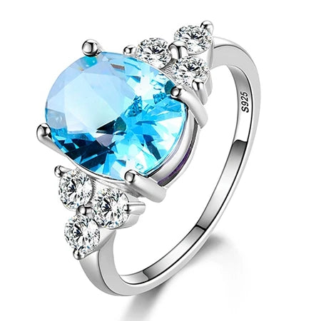 The One Ring, 925 Silver. What will you choose - Pink, Amethyst, Sapphire or Mystic Topaz?