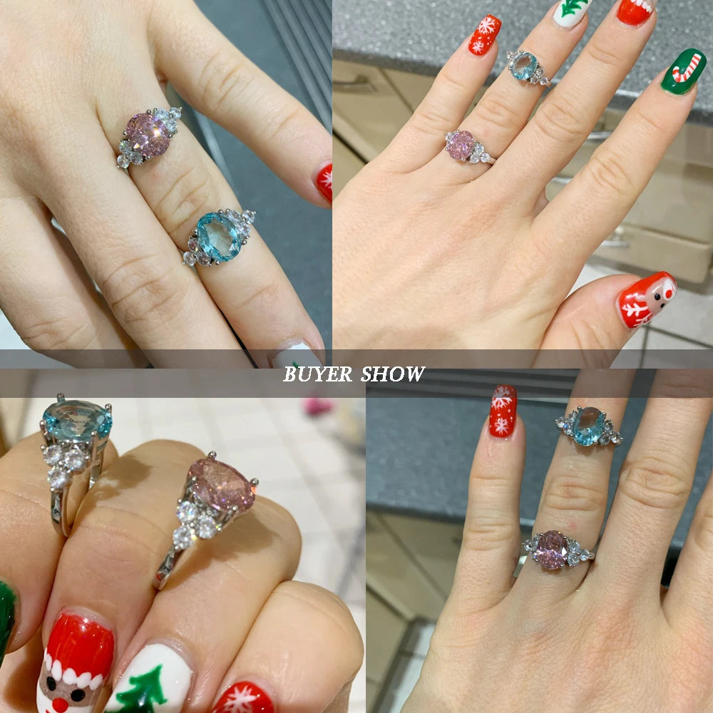 The One Ring, 925 Silver. What will you choose - Pink, Amethyst, Sapphire or Mystic Topaz?