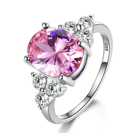 The One Ring, 925 Silver. What will you choose - Pink, Amethyst, Sapphire or Mystic Topaz?