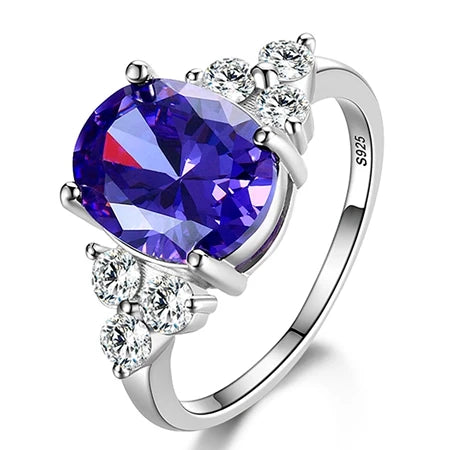 The One Ring, 925 Silver. What will you choose - Pink, Amethyst, Sapphire or Mystic Topaz?