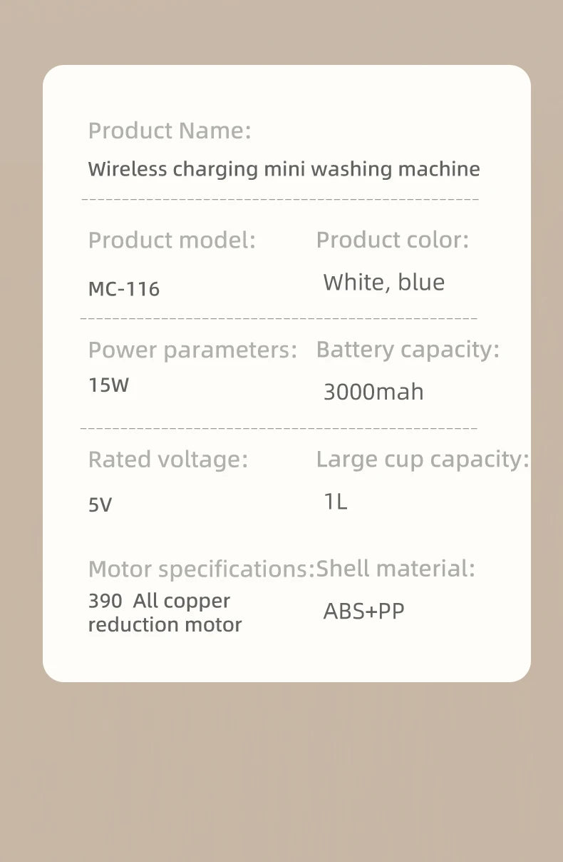 Mini Electric Washing Machine - Clean Smarter, Live Lighter