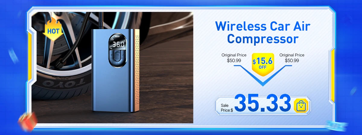 Mini Car Air Compressor 12V 150PSI  Baseus Tire Inflator Pump