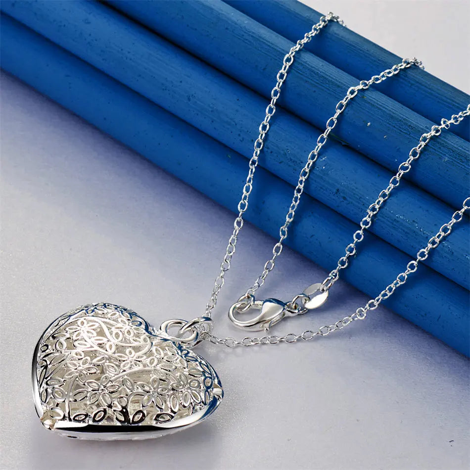 A delicate expression of love, captured in silver