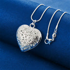 A delicate expression of love, captured in silver
