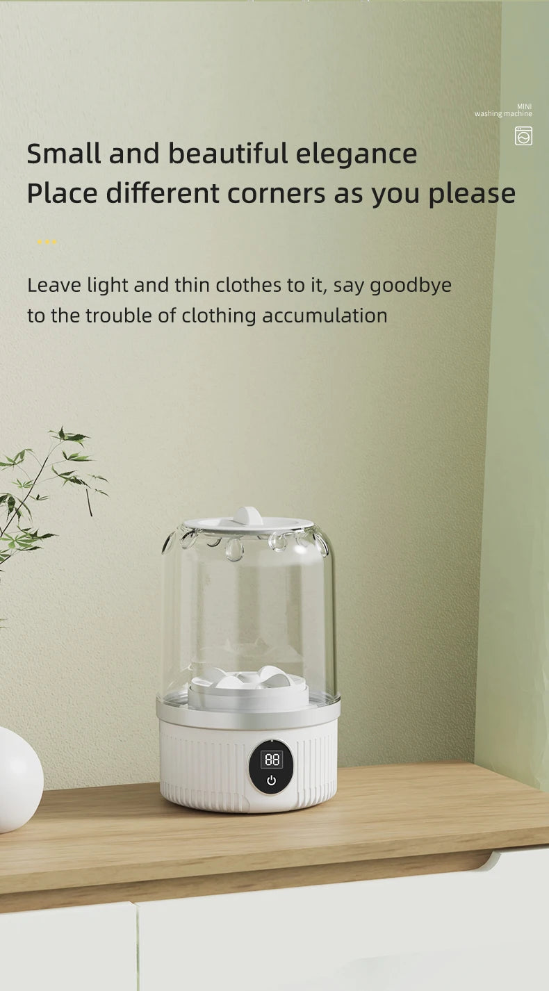 Mini Electric Washing Machine - Clean Smarter, Live Lighter