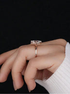Marquise Solitaire Ring, 925 Silver. Four designs