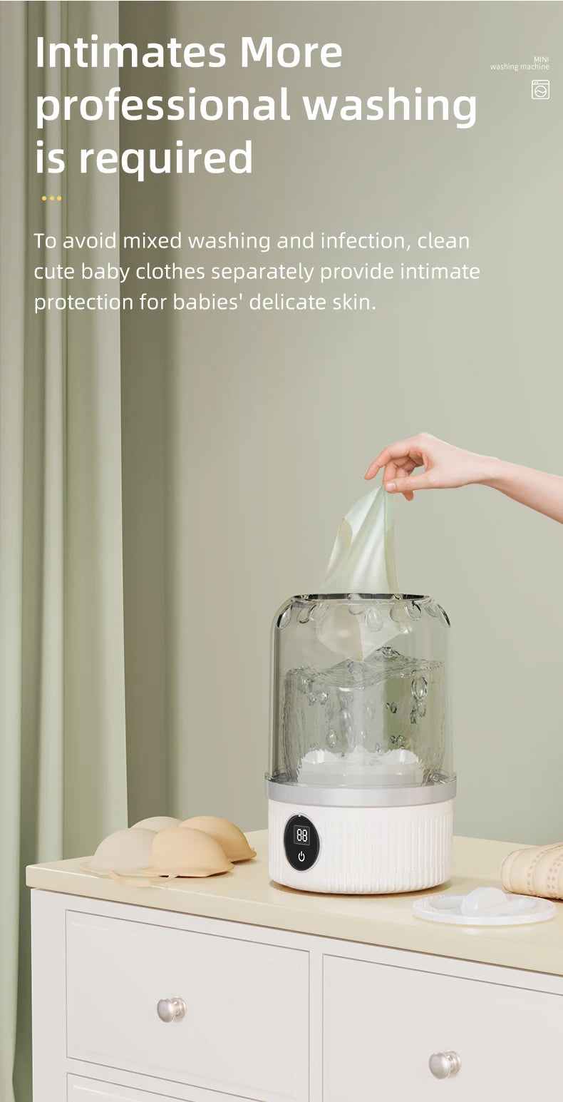 Mini Electric Washing Machine - Clean Smarter, Live Lighter