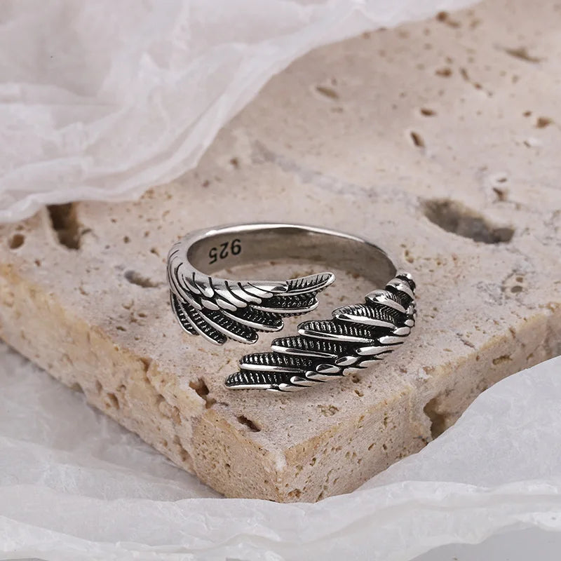 Angel Wing Ring, 925 Silver
