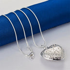 A delicate expression of love, captured in silver