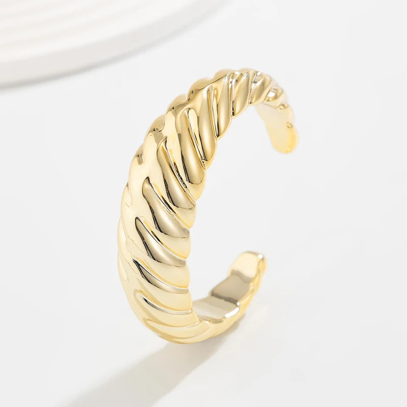 Sculptural Cuff Bangle, Textured Finish