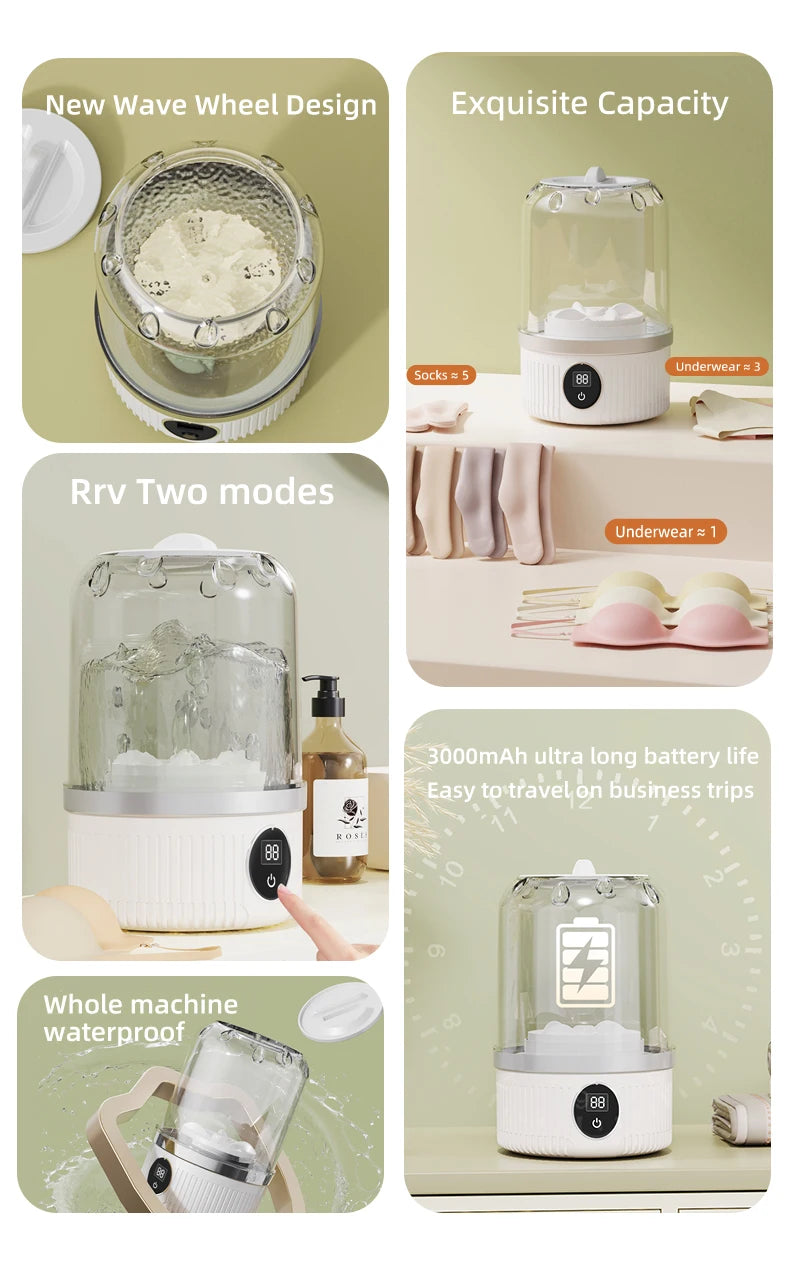 Mini Electric Washing Machine - Clean Smarter, Live Lighter