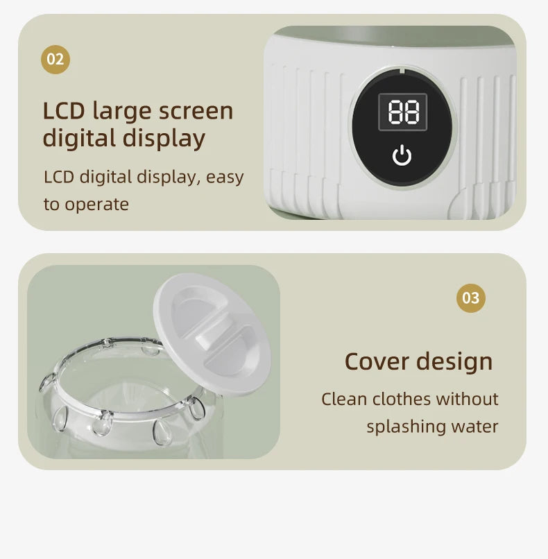 Mini Electric Washing Machine - Clean Smarter, Live Lighter