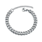 Cuban Link Chain Bracelet. 3, 5 or 7mm
