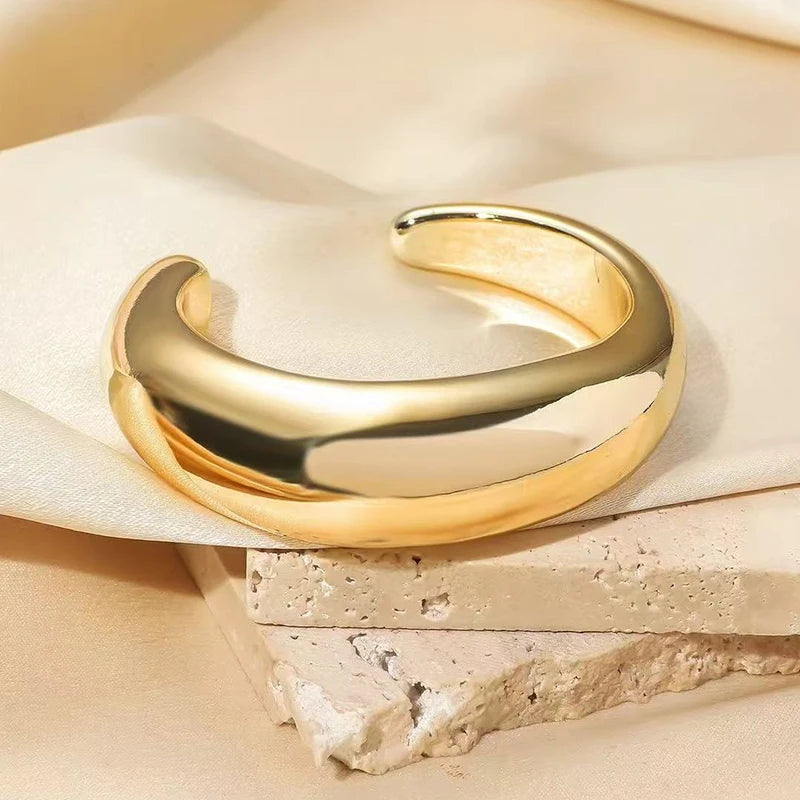 Sculptural Cuff Bangle, Textured Finish