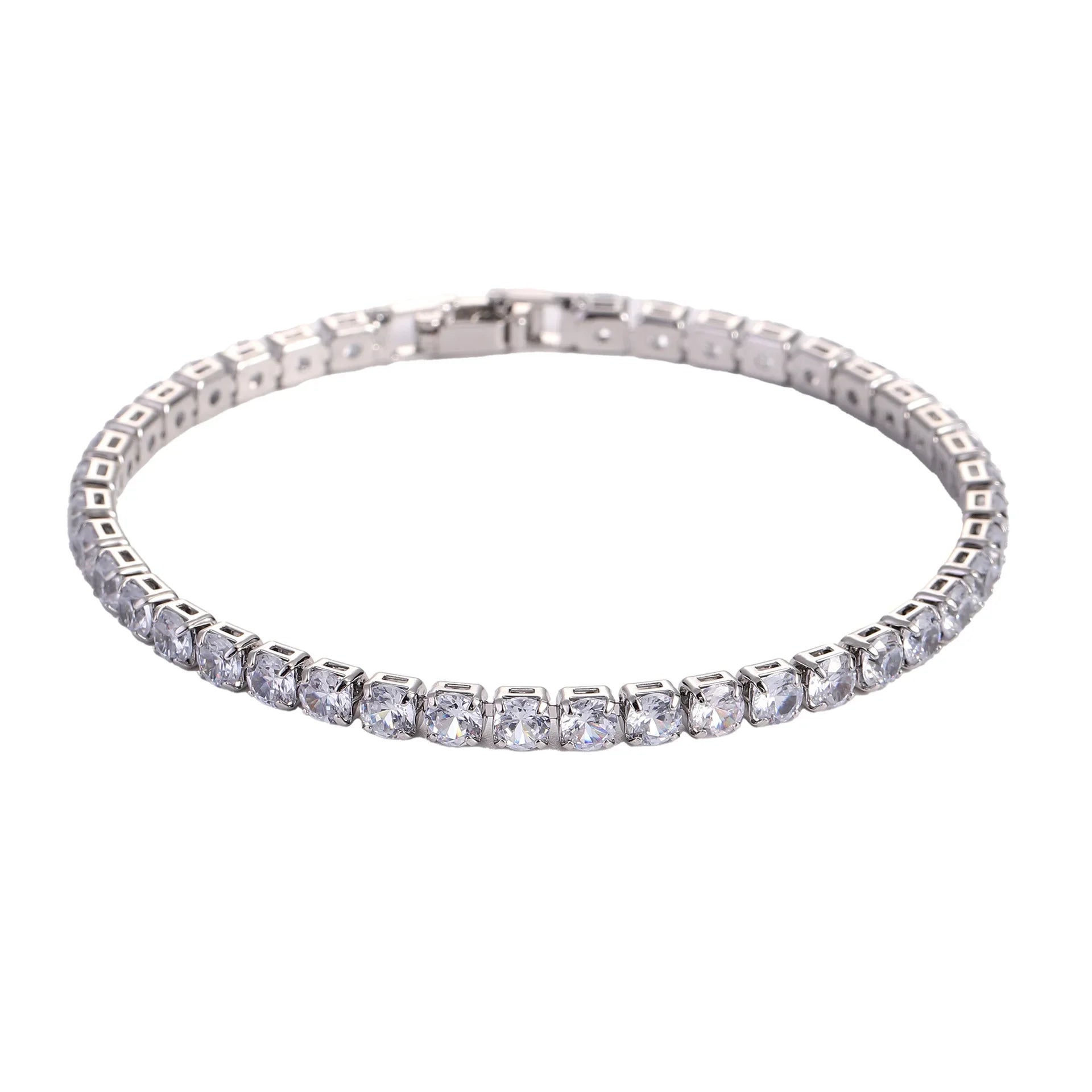 Crystal Tennis Bracelet, 4mm Stones
