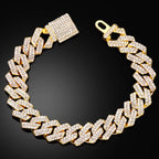 Cuban Link Bracelet — Iced & Plain
