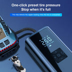 Wireless Handheld Car Inflator Pump 150PSI with Intelligent LCD Display
