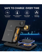3 in 1 Fast Wireless Charging Station 40W For iPhone, Apple Watch and Airpods Pro