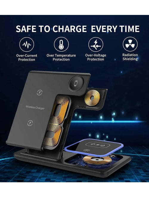 3 in 1 Fast Wireless Charging Station 40W For iPhone, Apple Watch and Airpods Pro