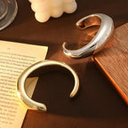 Sculptural Cuff Bangle, Textured Finish