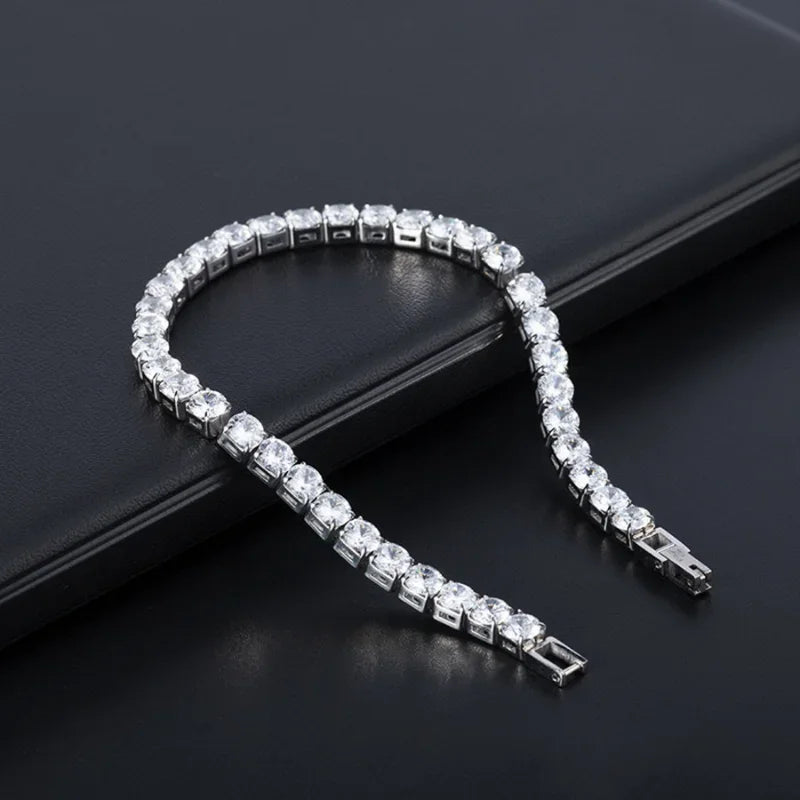Crystal Tennis Bracelet, 4mm Stones