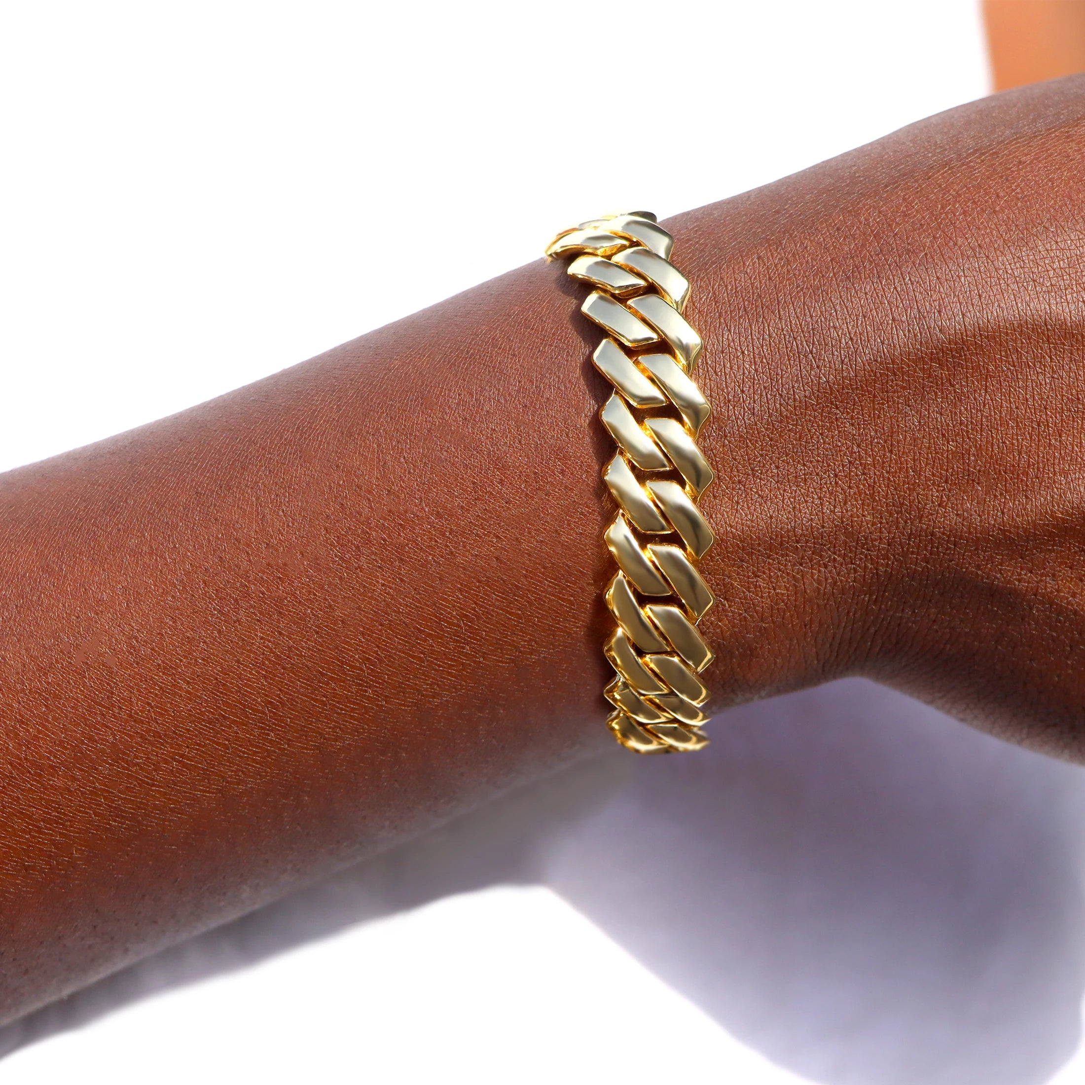Cuban Link Bracelet — Iced & Plain