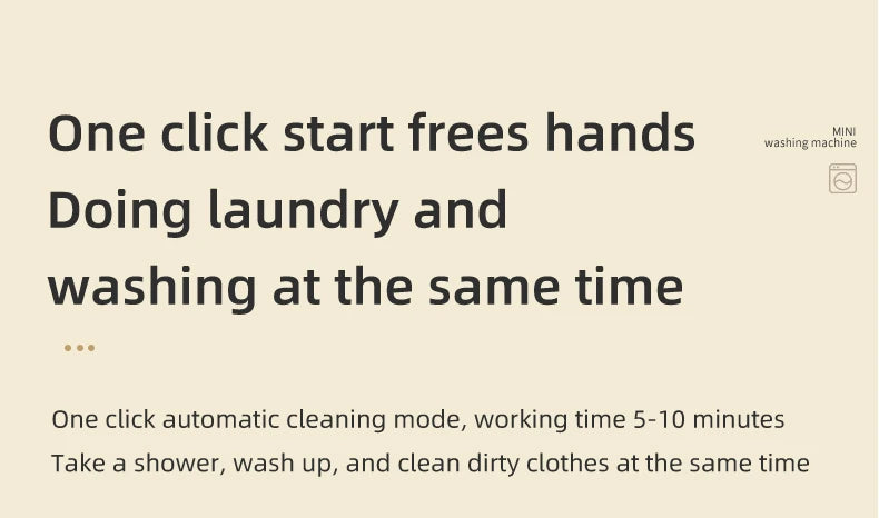 Mini Electric Washing Machine - Clean Smarter, Live Lighter