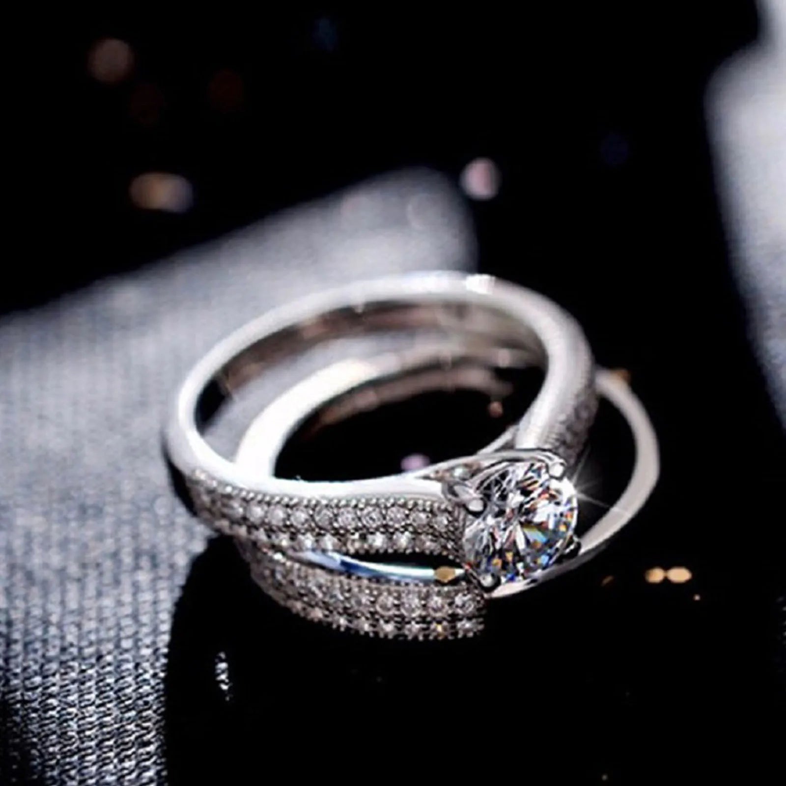 Vintage-inspired ring is designed to work as one complete look or as separate elements