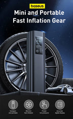 Mini Car Air Compressor 12V 150PSI  Baseus Tire Inflator Pump