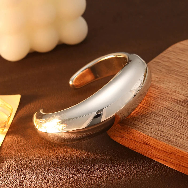 Sculptural Cuff Bangle, Textured Finish