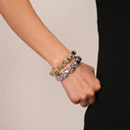 Sculptural Cuff Bangle, Textured Finish