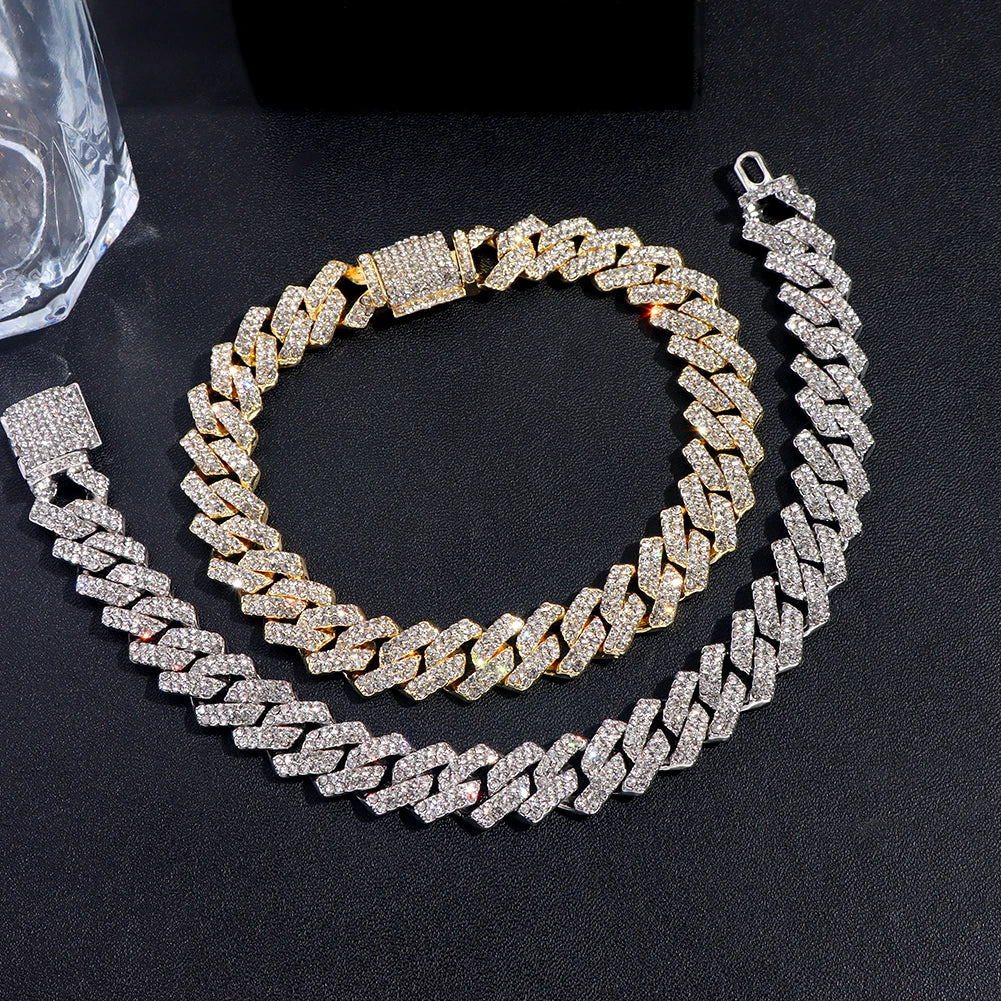 Cuban Link Bracelet — Iced & Plain