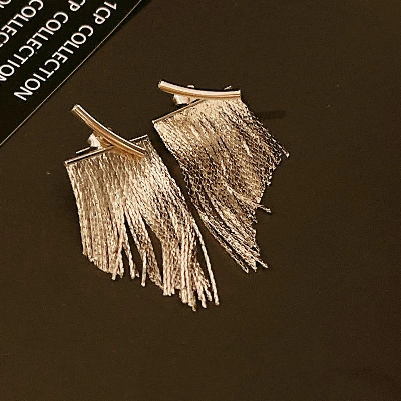 Fashion earrings with tassels
