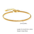 Dainty Chain Bracelet, Gold Plated. Stackable