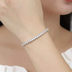 Crystal Tennis Bracelet, 4mm Stones
