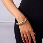 Sculptural Cuff Bangle, Textured Finish