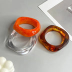 Fascinating Massive Bracelet, Marble Effect