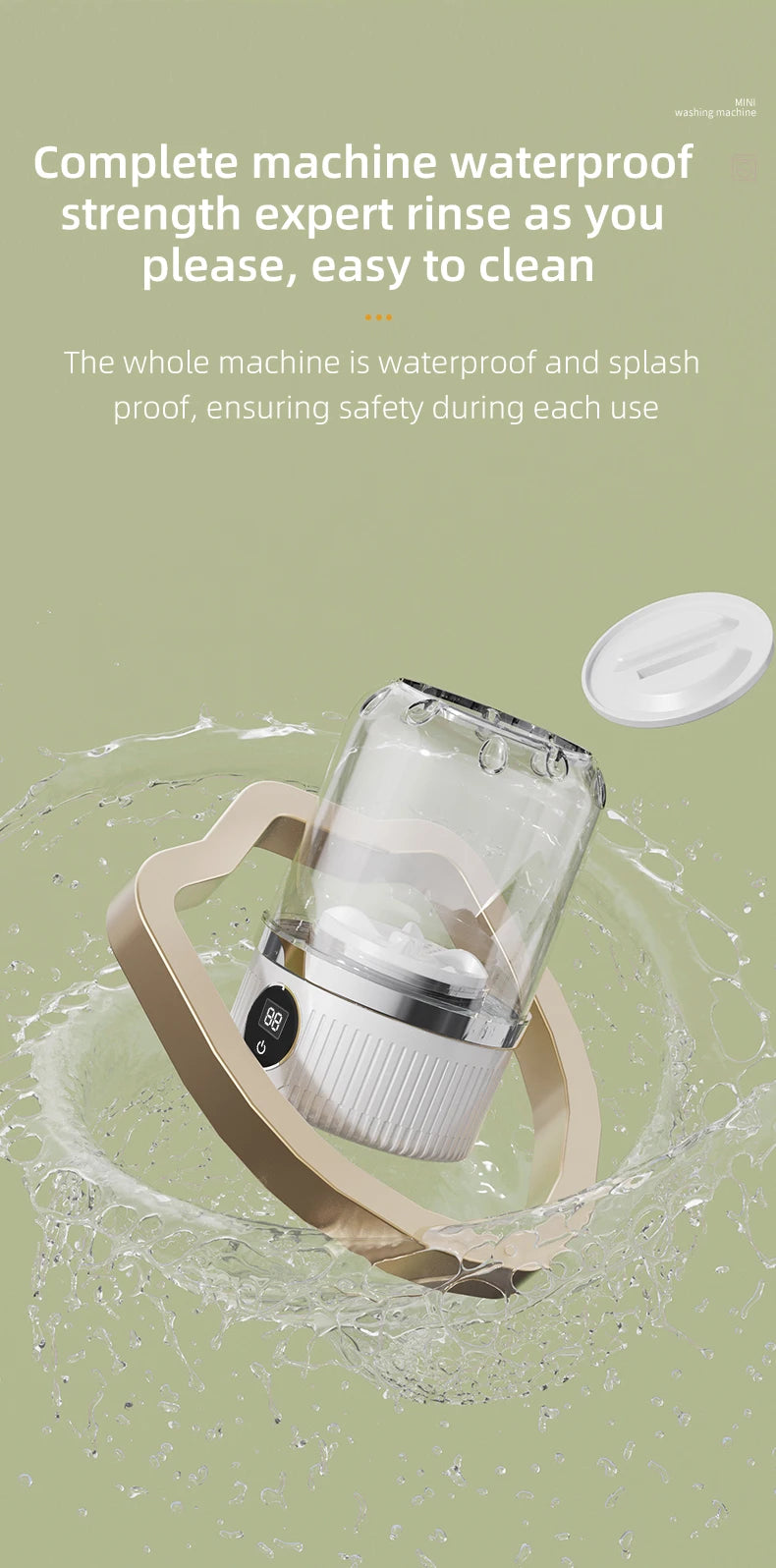 Mini Electric Washing Machine - Clean Smarter, Live Lighter