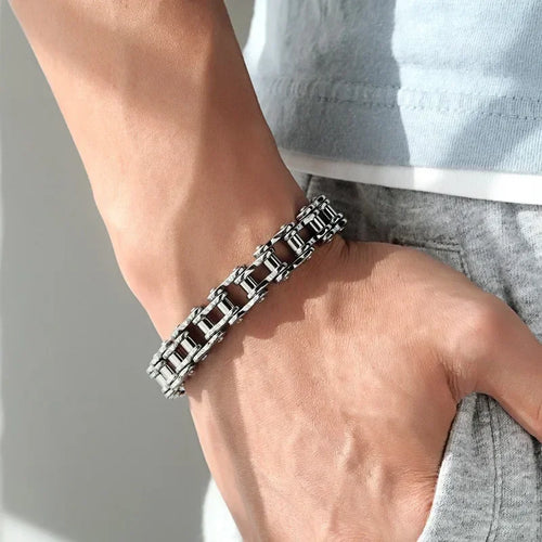 Biker Chain Bracelet - Motorcycle Link
