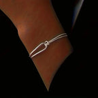 Geometric Knot Bracelet, 925 Silver