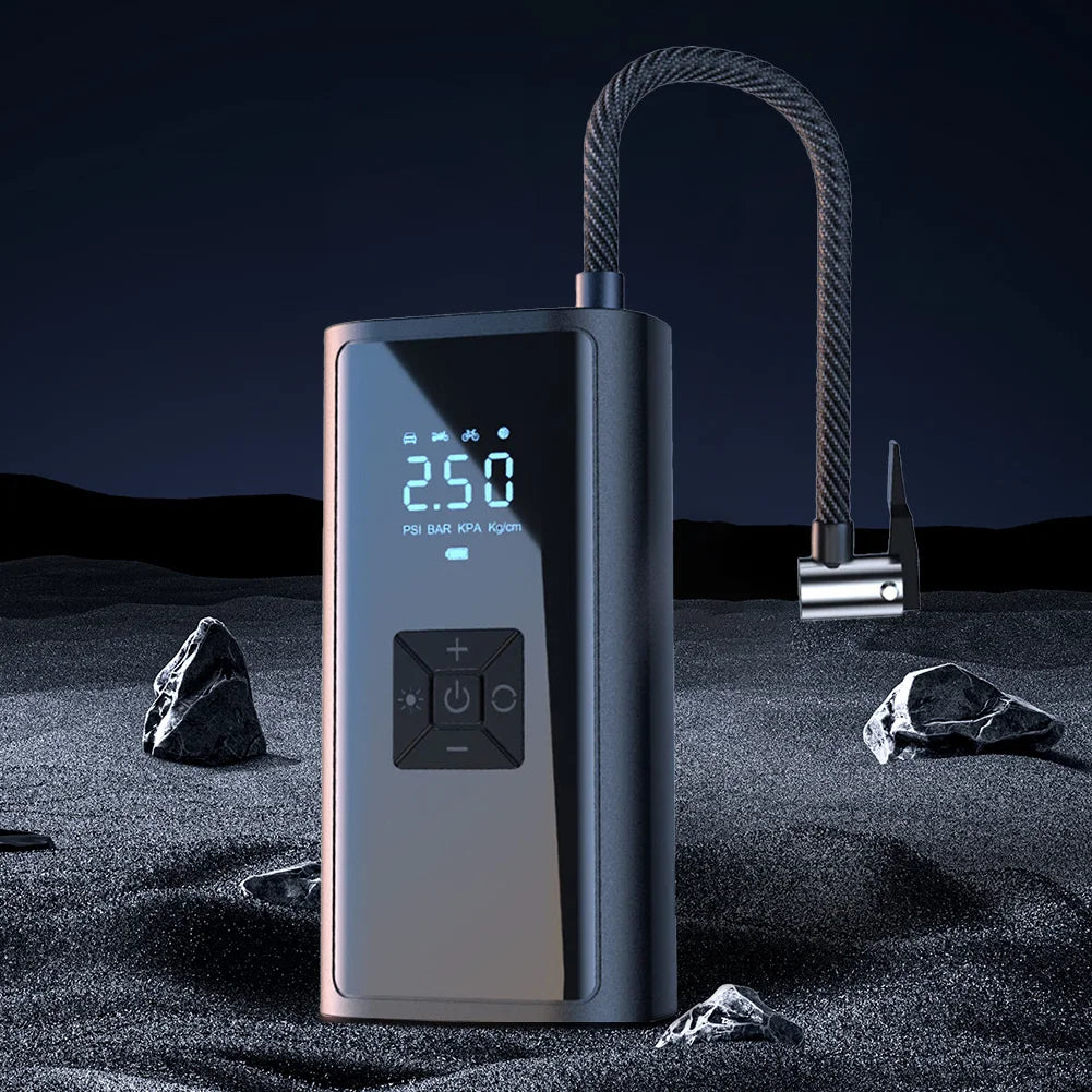 Wireless Handheld Car Inflator Pump 150PSI with Intelligent LCD Display